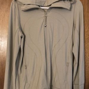 Tan Lululemon full zip jacket